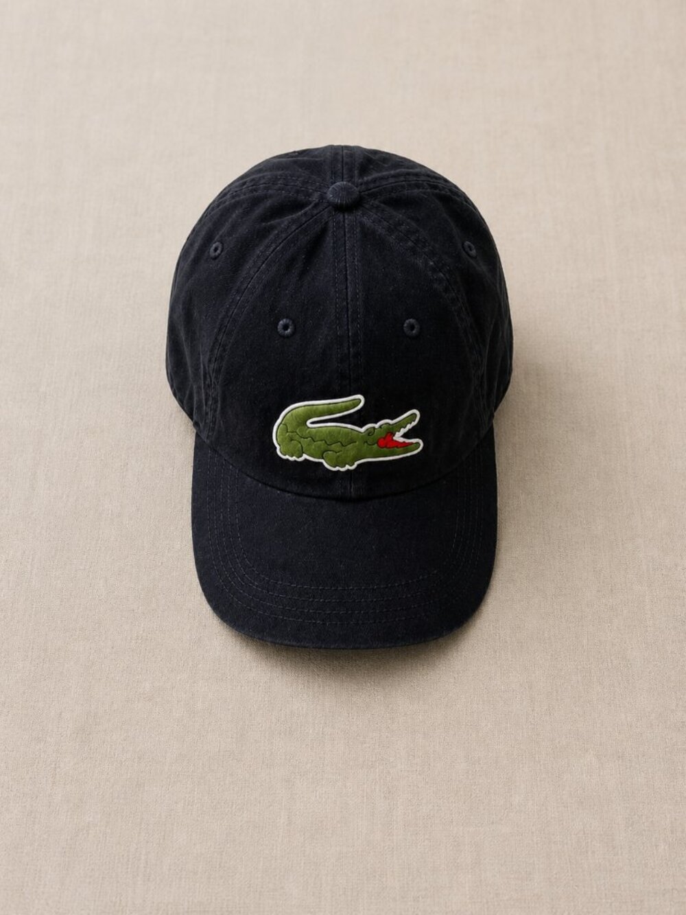 Lacoste Navy Crocodile Logo Baseball Cap Hat Adjustable NWT One Size